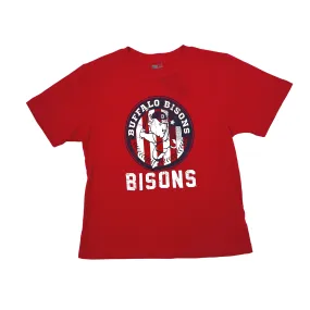 Youth New Era Buffalo Bisons Red Short Sleeve Shirt