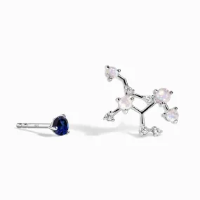 Zodiac Birthstone Studs - Virgo Blue Sapphire